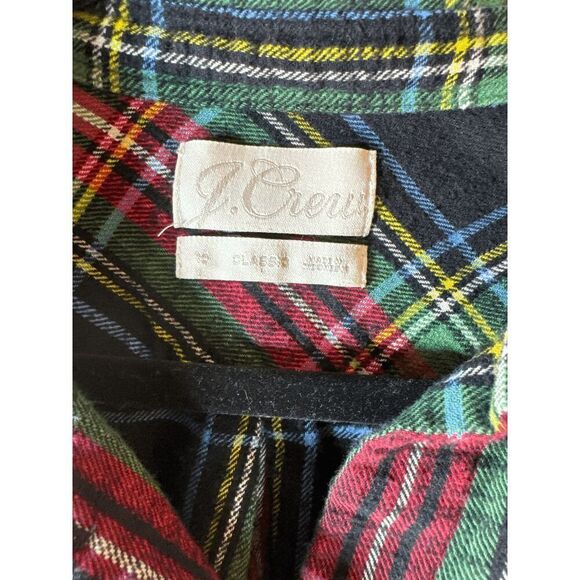 J. Crew Classic Midweight Flannel Shirt in Stewart Plaid. Black, Yellow, Green, - Picture 3 of 8